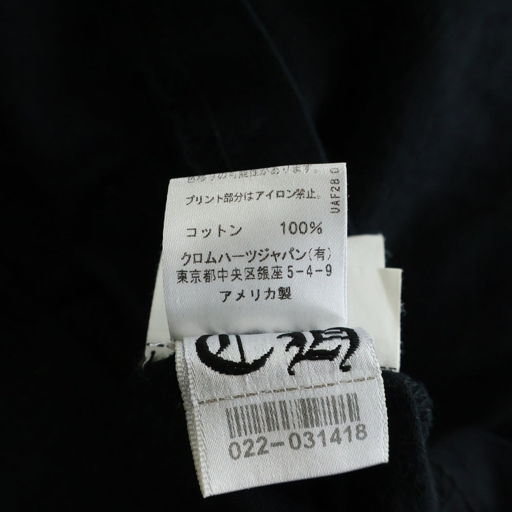 CHROME HEARTS(クロムハーツ) CH SCROLL LOGO L/S TEE スクロールロゴ アームプリント長袖Tシャツ ブラック