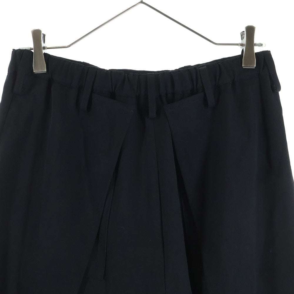 Yohji Yamamoto(ヨウジヤマモト) フロントボタン ワイドスラックス ブラック FO-P11-100