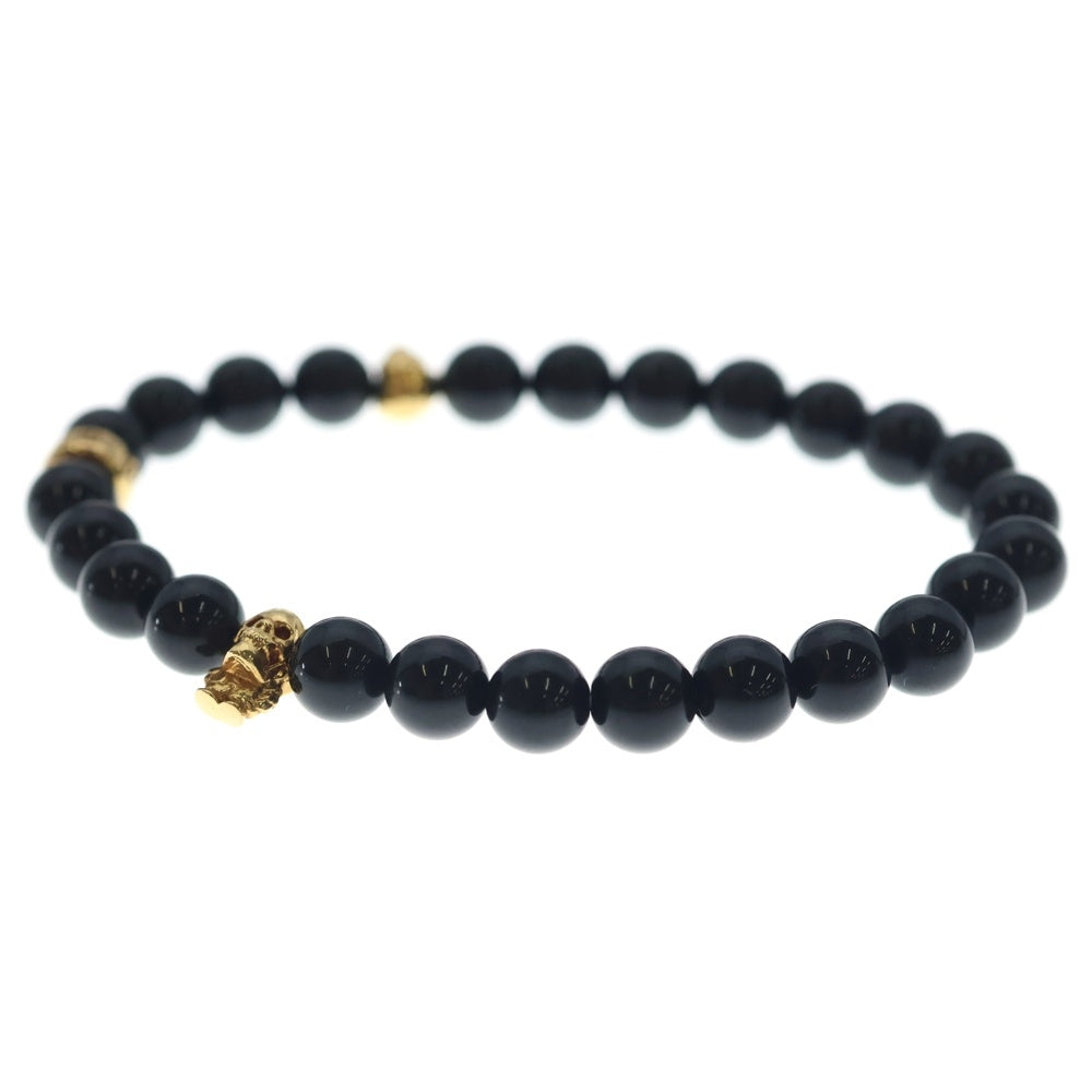 CHROME HEARTS(クロムハーツ) 22K 6mm BEAD 6mmビーズブレス FOTI BEAD84 フォティビーズ ブレスレット ブラック/ゴールド