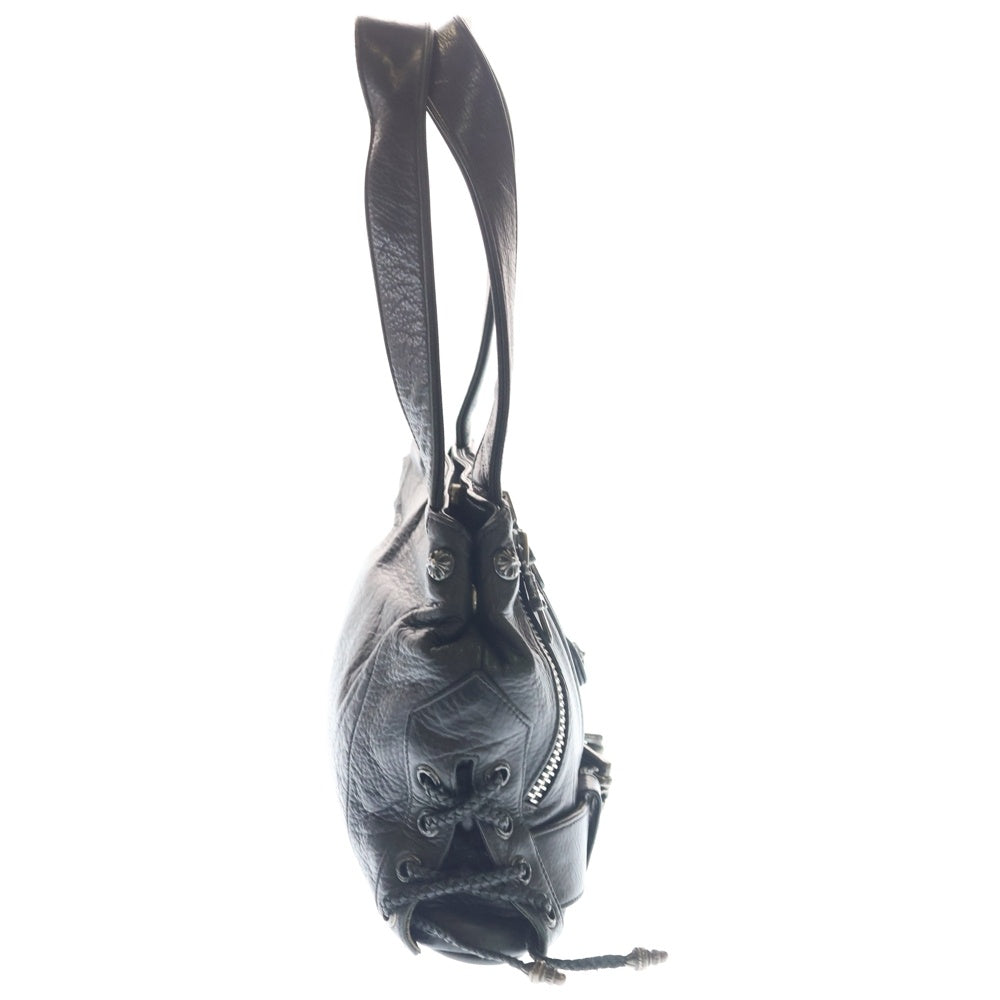 CHROME HEARTS(クロムハーツ) JJ DEAN SMALL JJディーン スモール レザーライダースハンドバッグ ブラック レディース