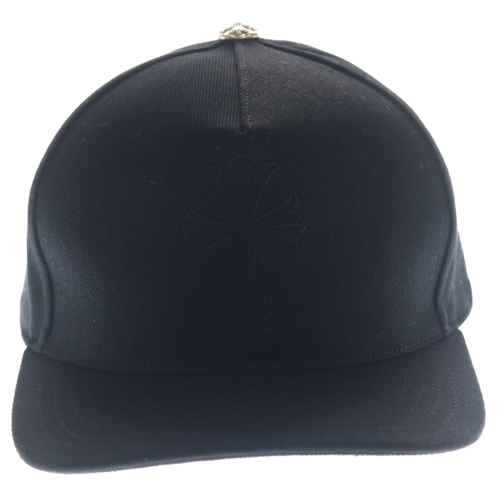CHROME HEARTS(クロムハーツ) TRUCKER CAP CHクロス刺繍 クロスボールボタン トラッカーキャップ ブラック