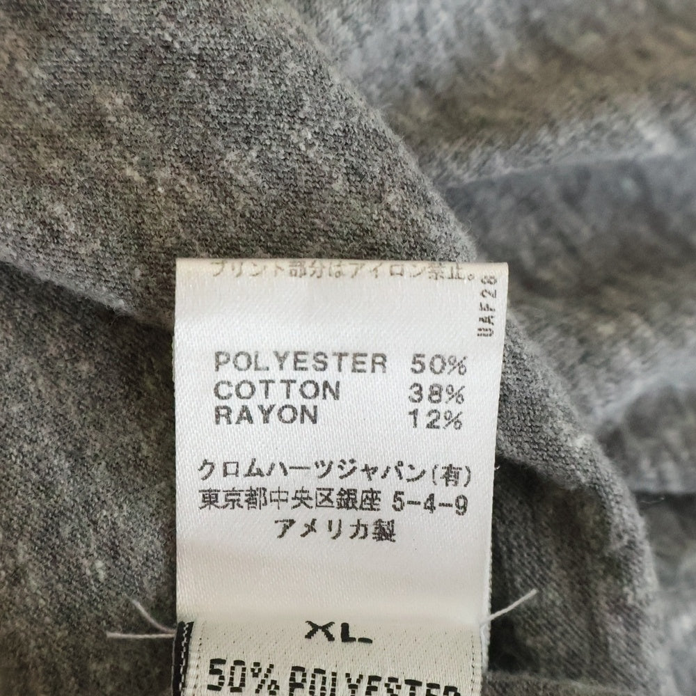 CHROME HEARTS(クロムハーツ) OLD オールド ホースシュー ヘンリーネック 半袖Tシャツ グレー