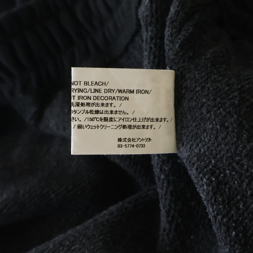 READY MADE(レディメイド) FLARE SWTPNT SMILE スウェットパンツ ブラック RE‐C0‐BK‐00‐00‐248