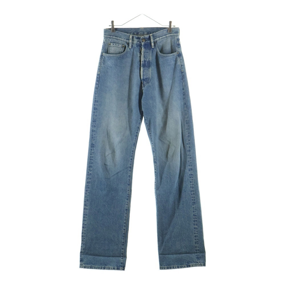 Maison Martin Margiela(メゾンマルタンマルジェラ) シンチバック ターンアップジーンズ デニムパンツ インディゴ S50LA0233 S30561