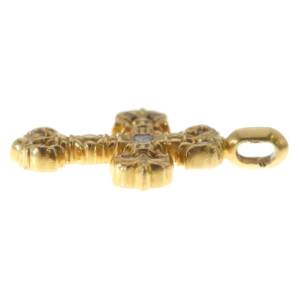 CHROME HEARTS(クロムハーツ) 22K FILIGREE TINY P/DIA タイニーフィリグリークロス PAVEダイヤ ペンダントトップ ゴールド BCA045