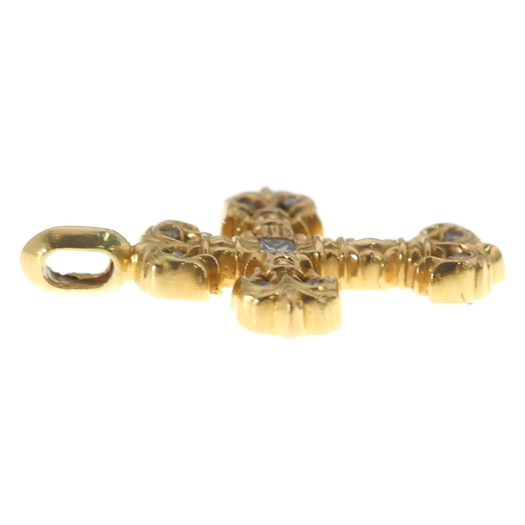 CHROME HEARTS(クロムハーツ) 22K FILIGREE TINY P/DIA タイニーフィリグリークロス PAVEダイヤ ペンダントトップ ゴールド BCA045