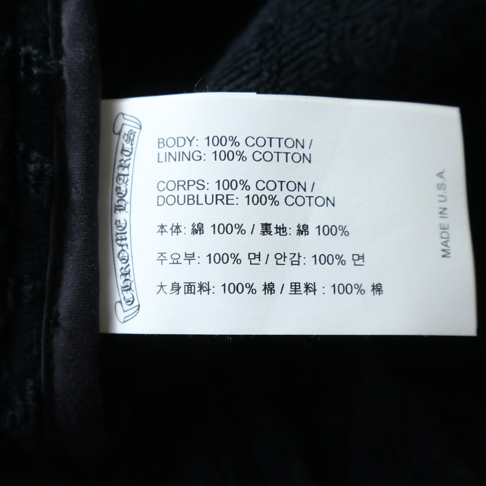 CHROME HEARTS(クロムハーツ) CHプラス総柄 スクロールラベル付き ショートパンツ ブラック