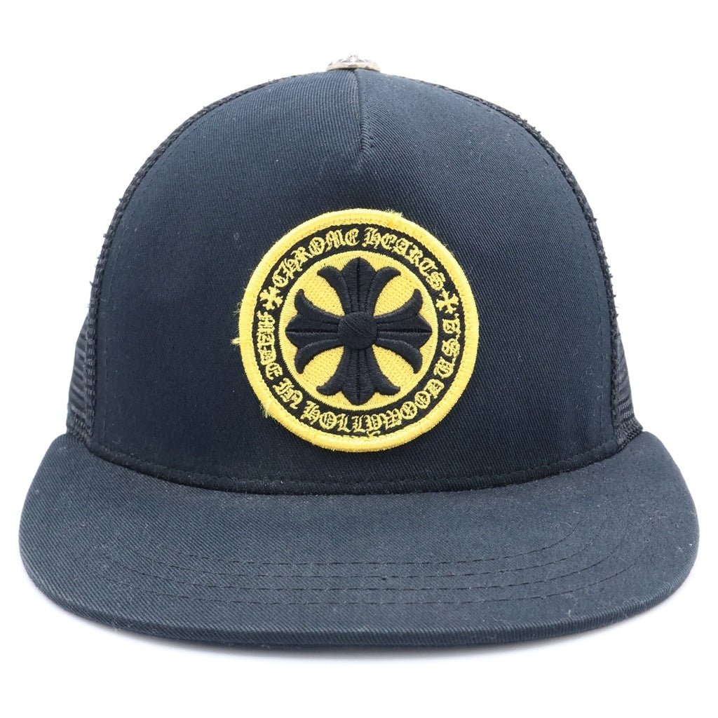 CHROME HEARTS(クロムハーツ) TRUCKER CAP トラッカーキャップ CHプラスパッチ クロスボール付 メッシュキャップ 帽子 ブラック