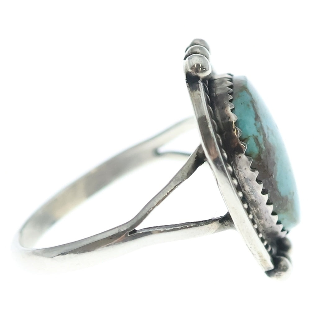INDIAN JEWELRY(インディアンジュエリー) Arnold Goodluck アーノルドグッドラック作 ターコイズリング シルバー