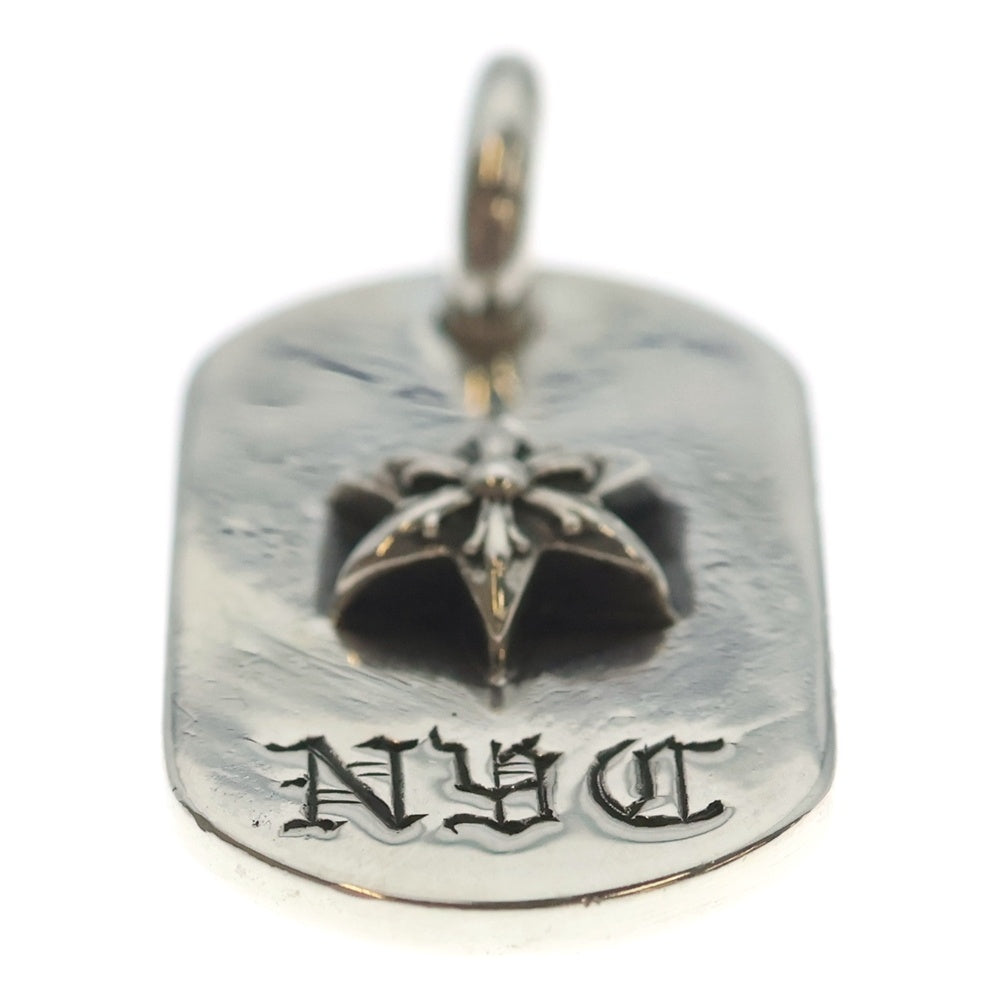 CHROME HEARTS(クロムハーツ) RAISED STAR DOGTAG NYC限定 レイズドスター ドッグタグ ペンダントトップ シルバー