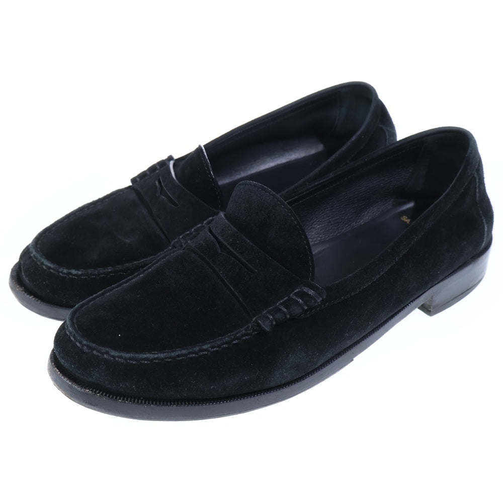 SAINT LAURENT PARIS(サンローランパリ) スウェード ローファー ブラック