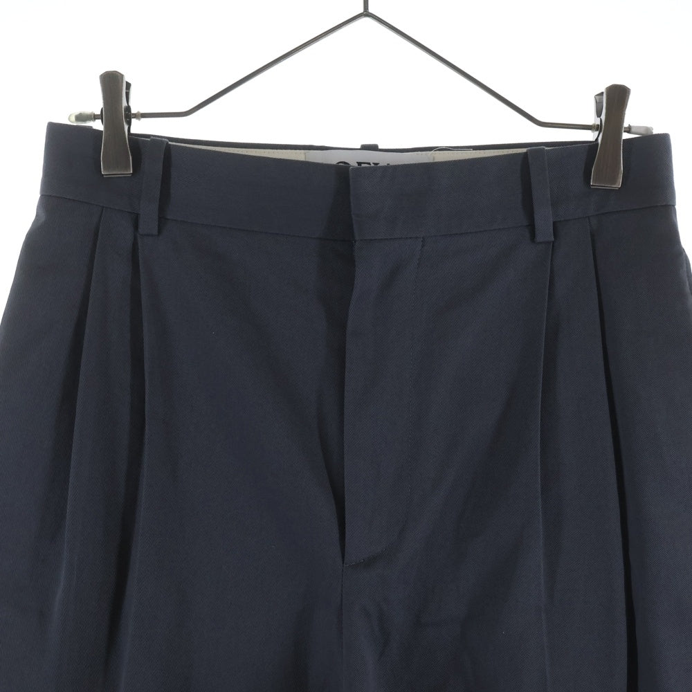 LOEWE(ロエベ) アナグラム刺繍 センタープレス チノパンツ グレー H526Y04WEB