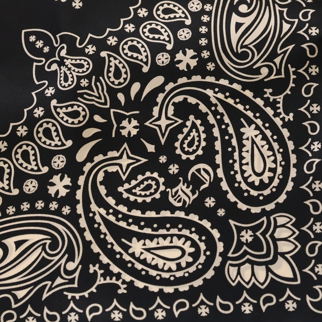 CHROME HEARTS(クロムハーツ) ペイズリー柄 スカーフシルクスカーフ ブラック