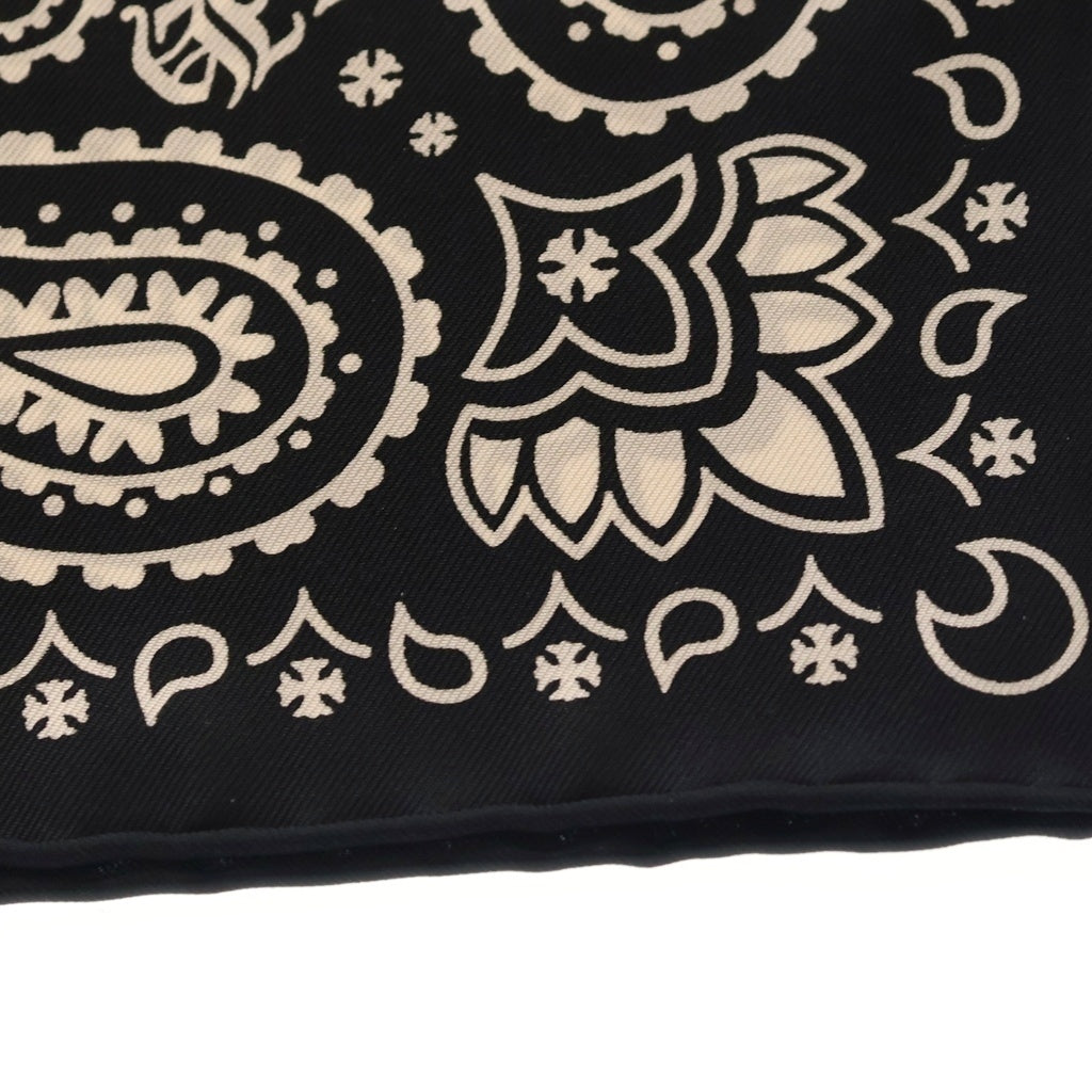 CHROME HEARTS(クロムハーツ) ペイズリー柄 スカーフシルクスカーフ ブラック