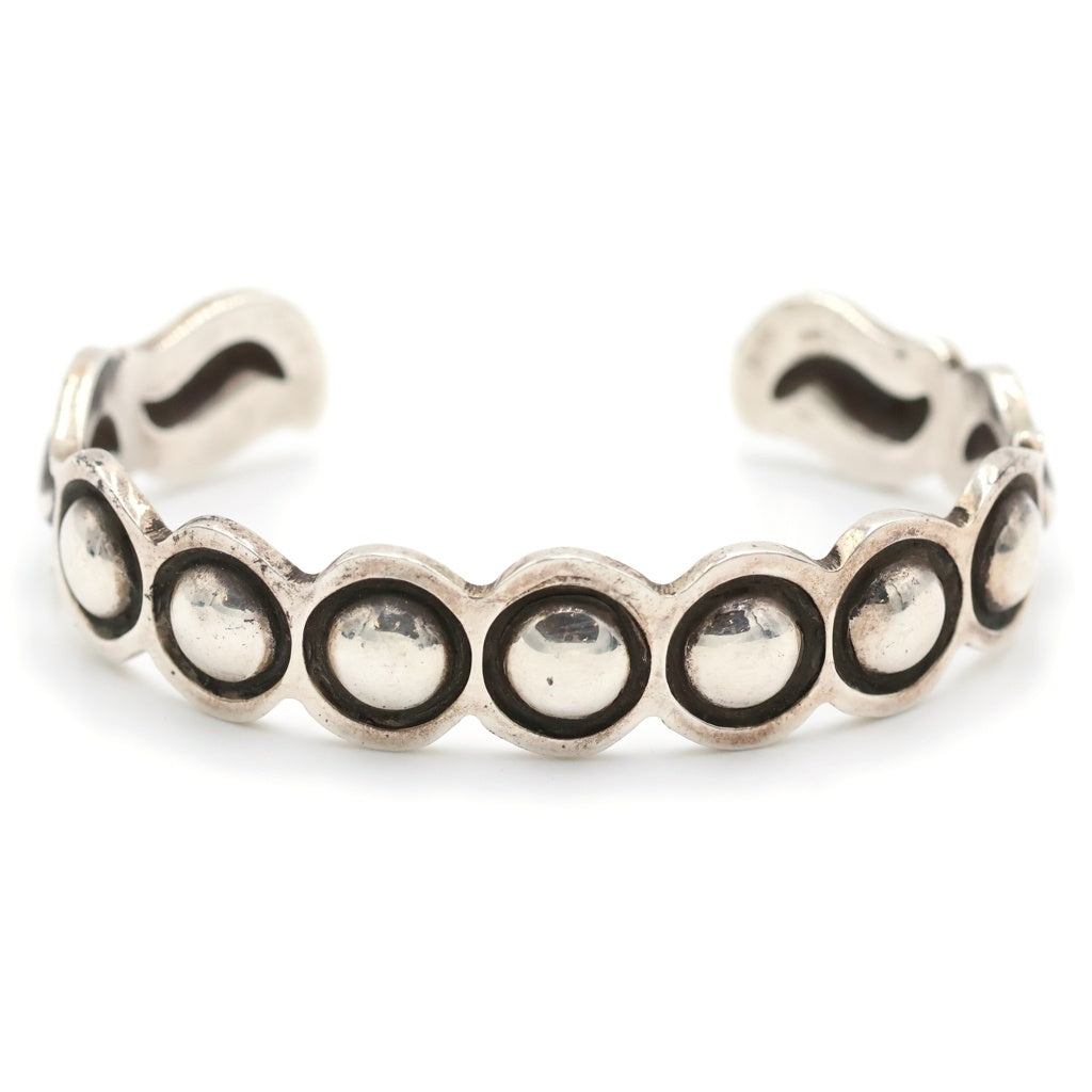 INDIAN JEWELRY(インディアンジュエリー) Alex Sanchez アレックスサンチェス バンプアウト バングル シルバー