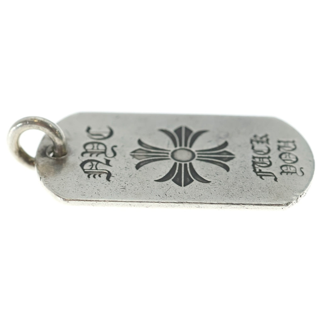 CHROME HEARTS(クロムハーツ) D TAG LRG NYC限定 FUCK YOU CHプラス ドッグタグ ラージ ペンダントトップ シルバー