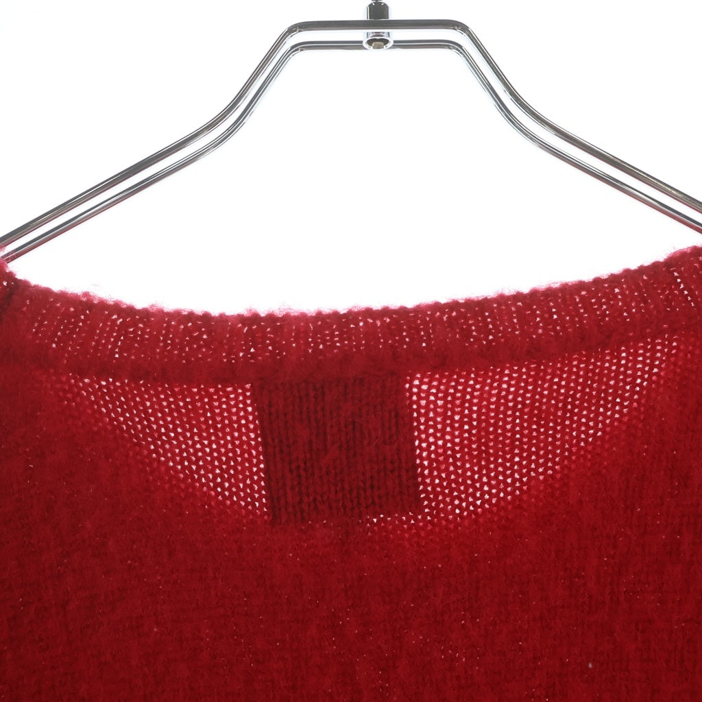 A BATHING APE(アベイシングエイプ) CREW NECK KNIT SWEATER クール ネックニットセーター レッド