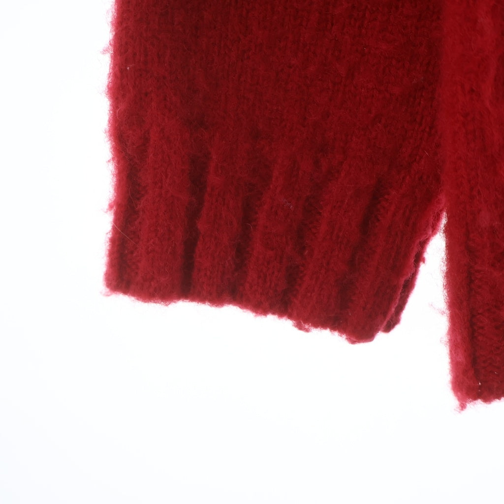 A BATHING APE(アベイシングエイプ) CREW NECK KNIT SWEATER クール ネックニットセーター レッド