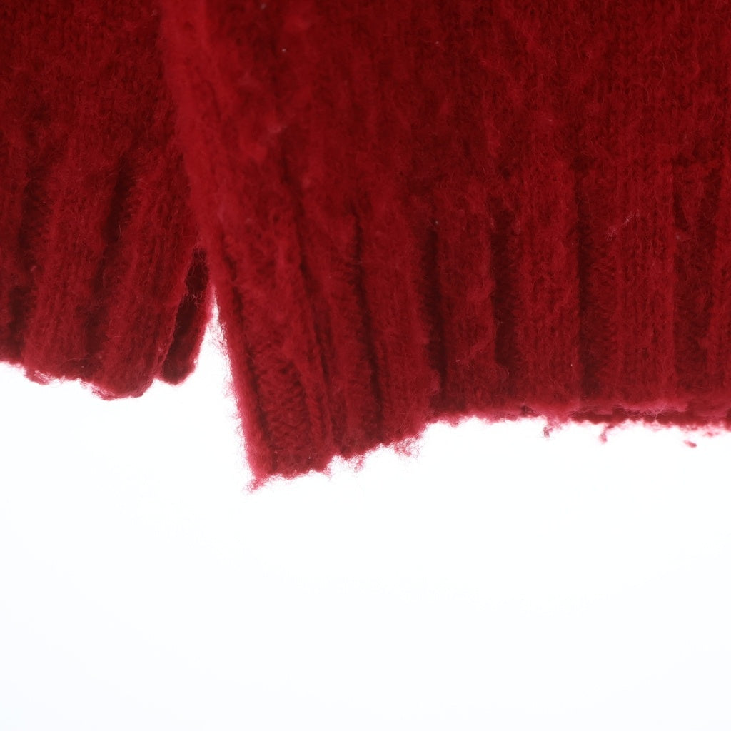 A BATHING APE(アベイシングエイプ) CREW NECK KNIT SWEATER クール ネックニットセーター レッド