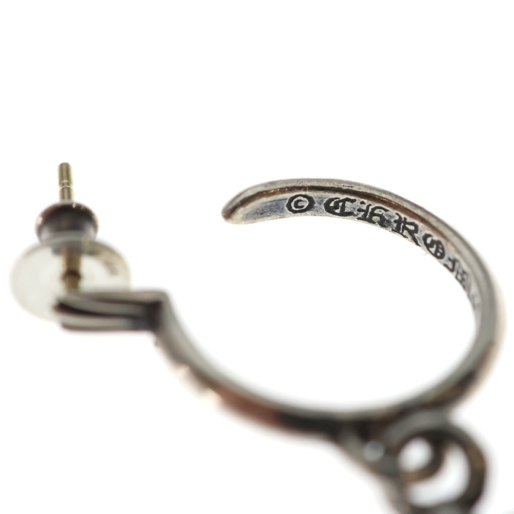 CHROME HEARTS(クロムハーツ) TINY CH CROSS タイニーCHクロス フープピアス シルバー BCA115