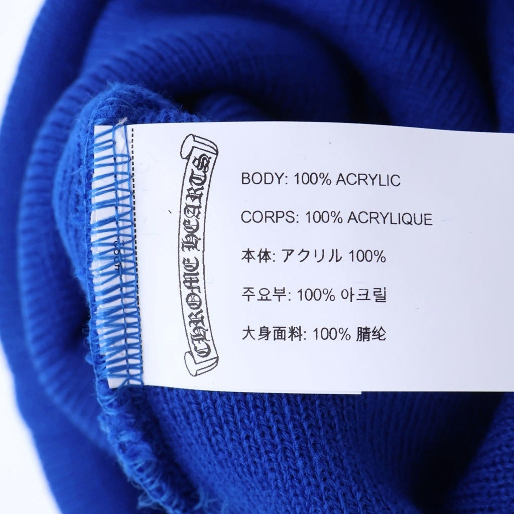 CHROME HEARTS(クロムハーツ) WATCH CAP CHロゴ刺繍 ビーニー ニット帽 帽子 ブルー