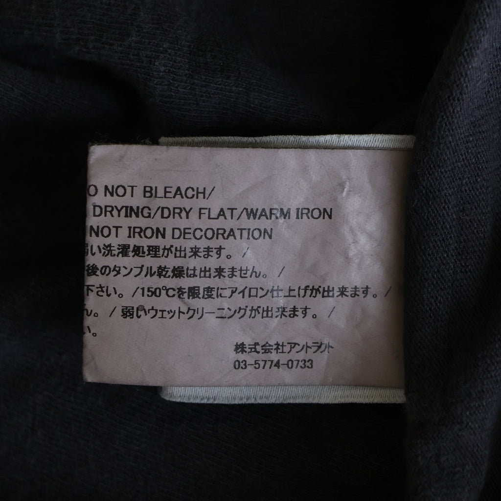 READY MADE(レディメイド) SS T-SHIRT PEACE ロゴプリント Tシャツ 半袖カットソー ブラック RE-CO-BK-00-00-280