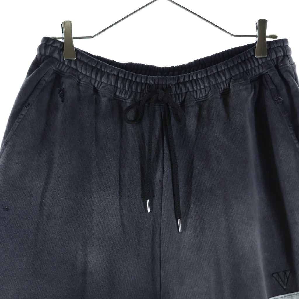 MAISON MIHARAYASUHIRO(メゾンミハラヤスヒロ) 25AW SUN FADED PANTS サン フェイディッド スウェットパンツ ブラック