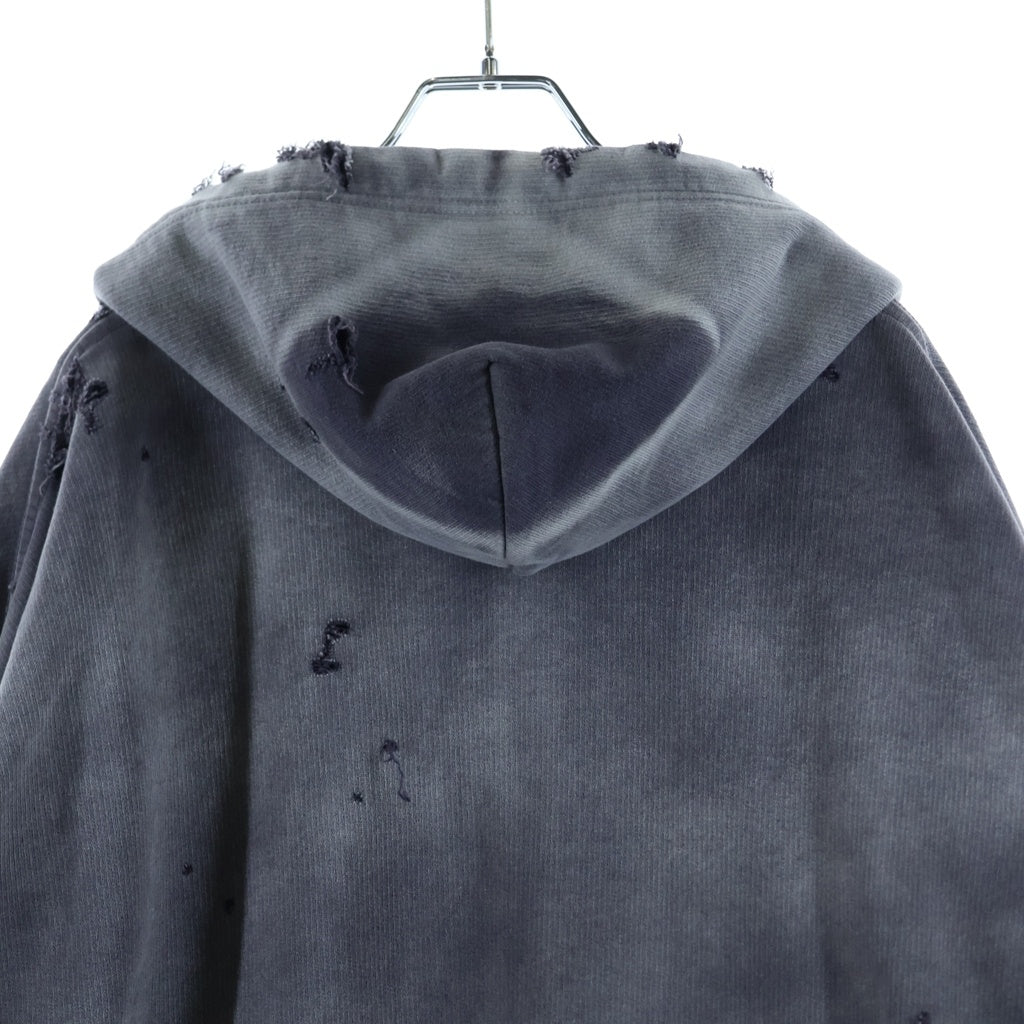MAISON MIHARAYASUHIRO(メゾンミハラヤスヒロ) 25AW SUN FADED PARKA サン フェイディッド ジップアップパーカー ブラック