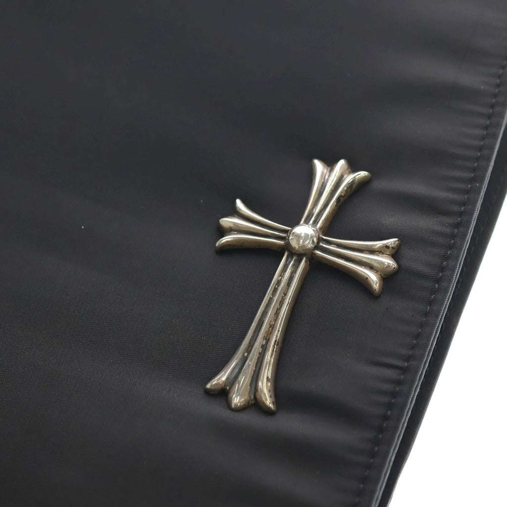 CHROME HEARTS(クロムハーツ) ラージCHクロス ナイロン マックスフィールド限定 バインダー ノートカバー ブラック