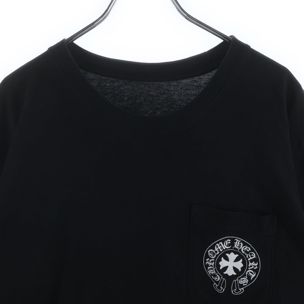 CHROME HEARTS(クロムハーツ) CH T-SHRT 1 バック英字プリントTシャツ 半袖カットソー ブラック