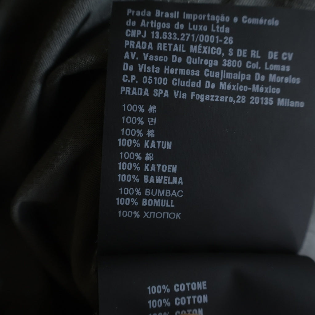 PRADA(プラダ) トライアングルロゴポケット 半袖Tシャツ グレー UJN677 S202