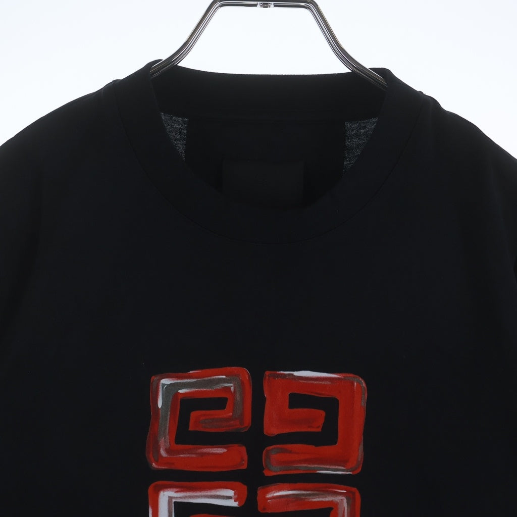 GIVENCHY(ジバンシィ) フロントロゴ 半袖Tシャツ ブラック BM716G3YCT