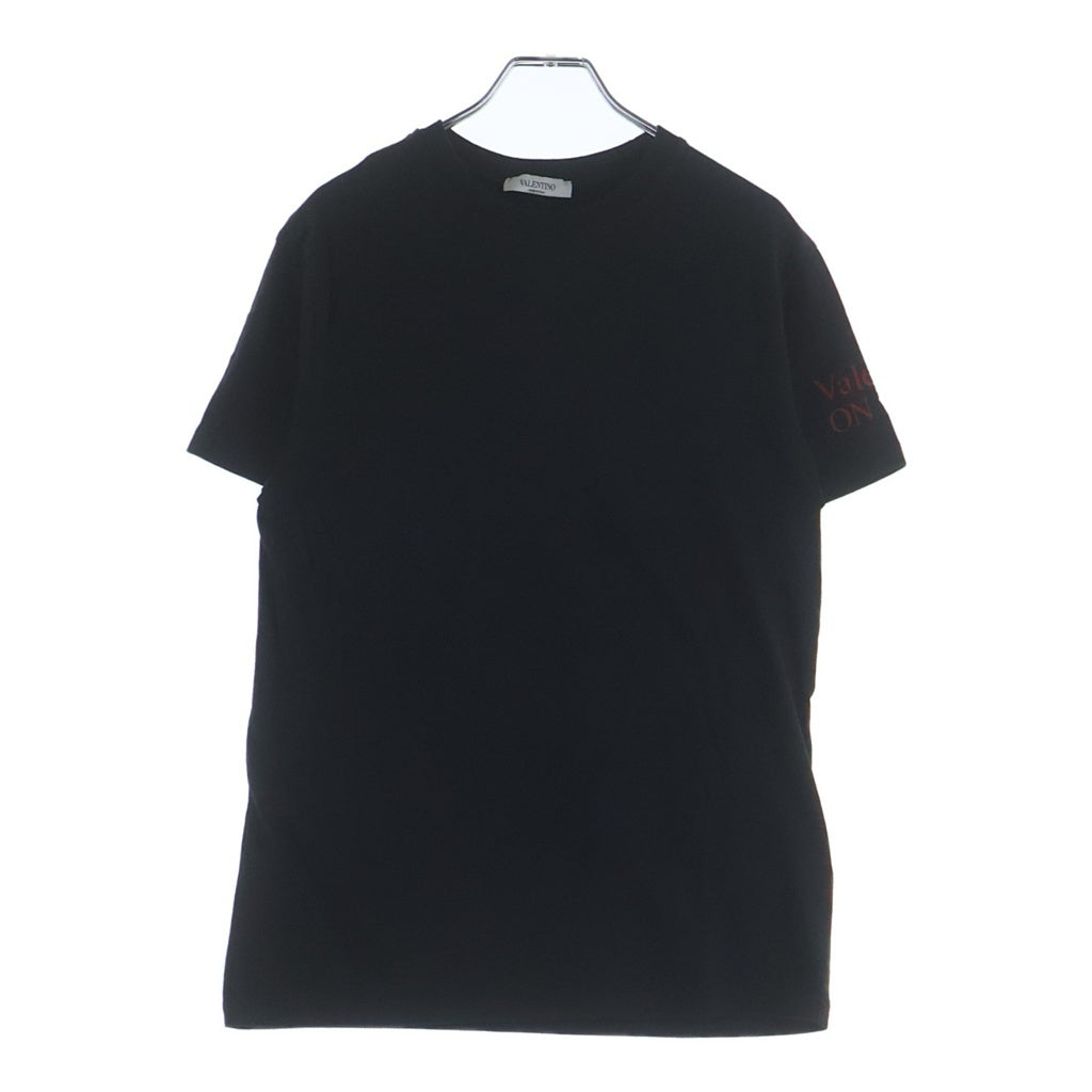 VALENTINO(ヴァレンティノ) 袖ロゴ 半袖Tシャツ ブラック TV3MG05N632