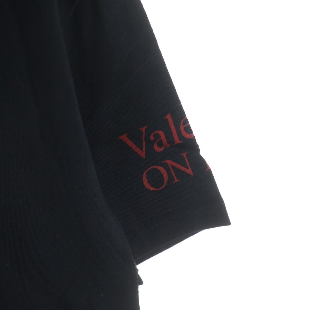 VALENTINO(ヴァレンティノ) 袖ロゴ 半袖Tシャツ ブラック TV3MG05N632