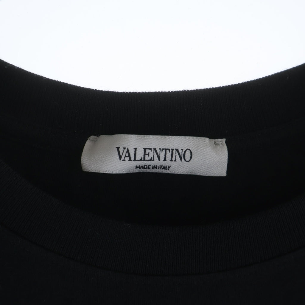 VALENTINO(ヴァレンティノ) 袖ロゴ 半袖Tシャツ ブラック TV3MG05N632