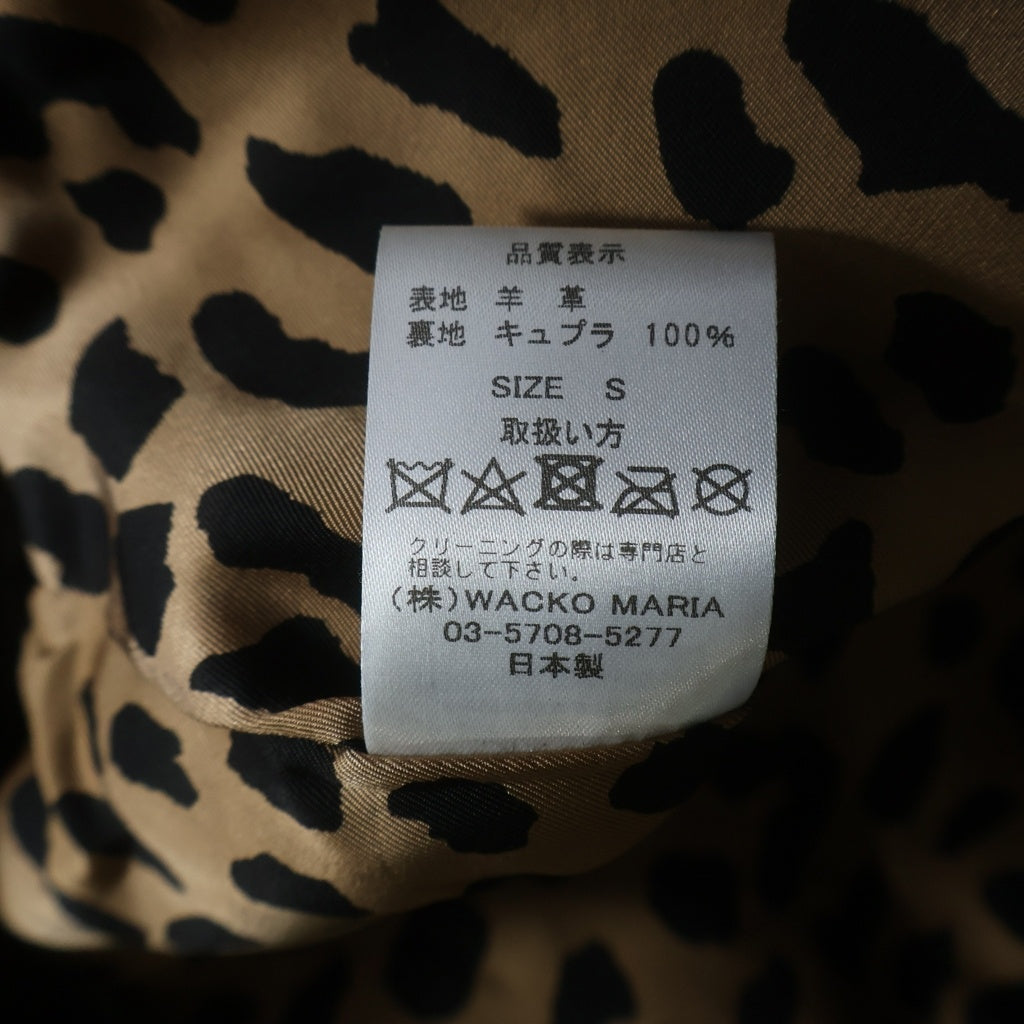 WACKO MARIA(ワコマリア) LEATHER TRUCKER JACKET レザートラッカージャケット ブラック