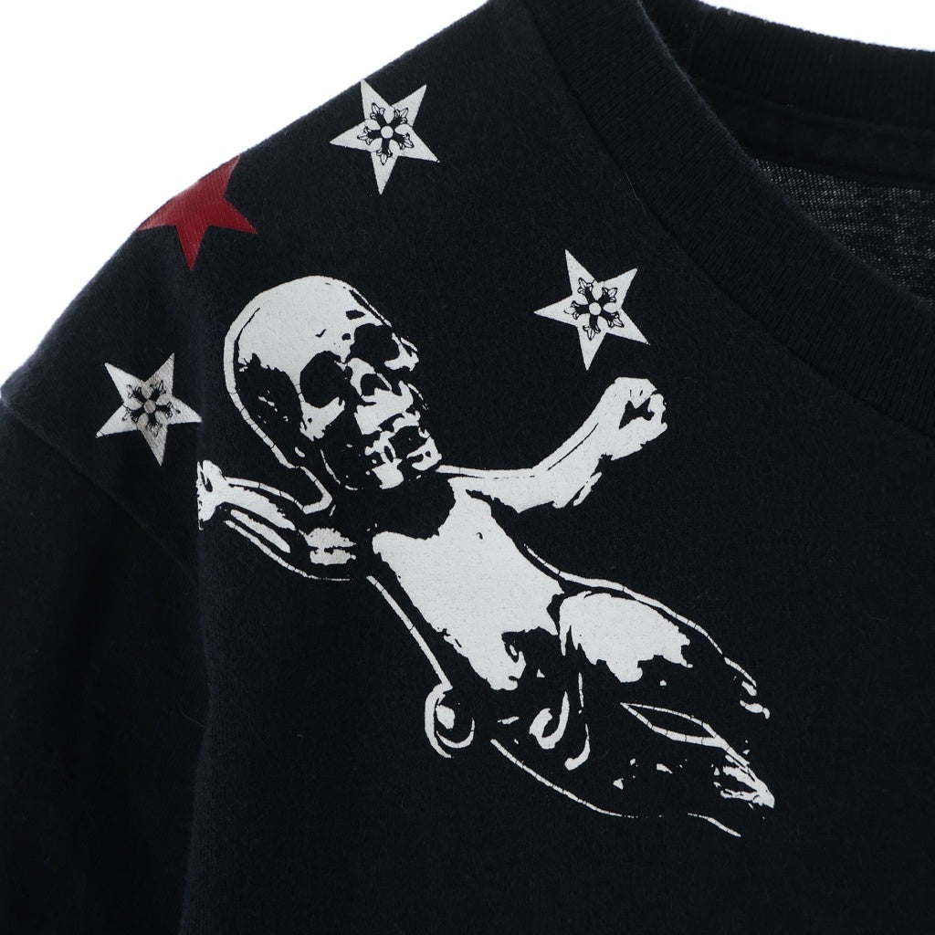 CHROME HEARTS(クロムハーツ) FOTI STAR フォティ スターバックレタリングプリント半袖Tシャツ ブラック