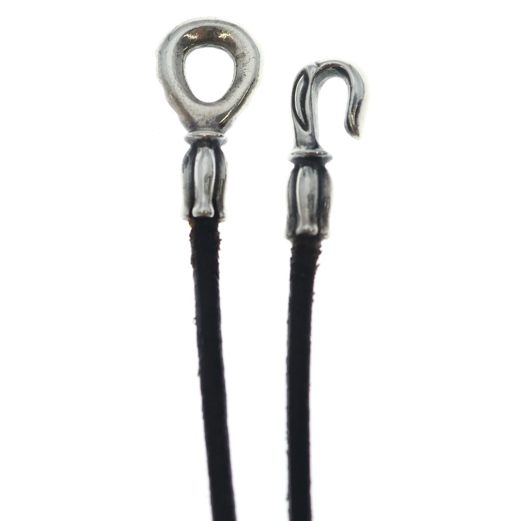 LONE ONES(ロンワンズ) MF Hooks Leather メイティングフライト レザー ネックレス ブラック