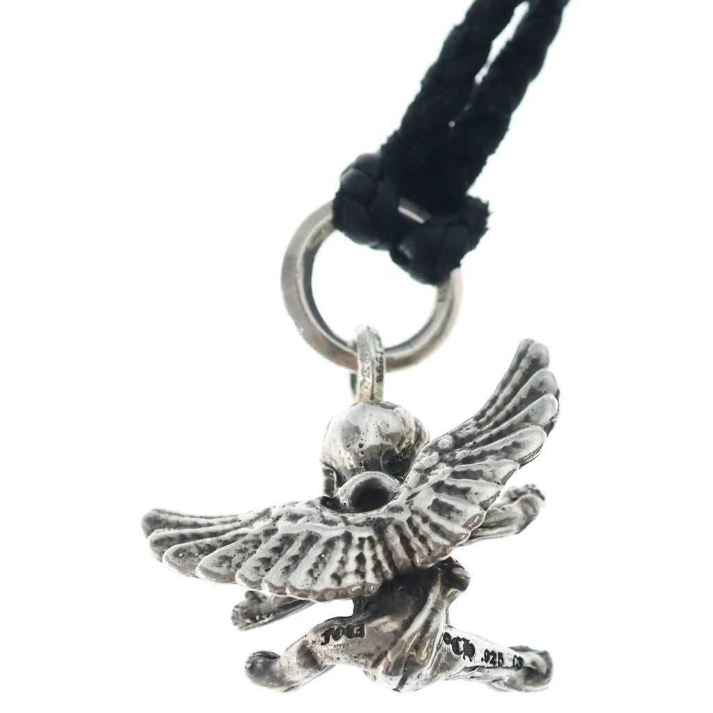 CHROME HEARTS(クロムハーツ) FOTI MISS LERLENE LEATHER BRAID フォティ ミスラーレン レザーブレイド ペンダント ネックレストップ シルバー