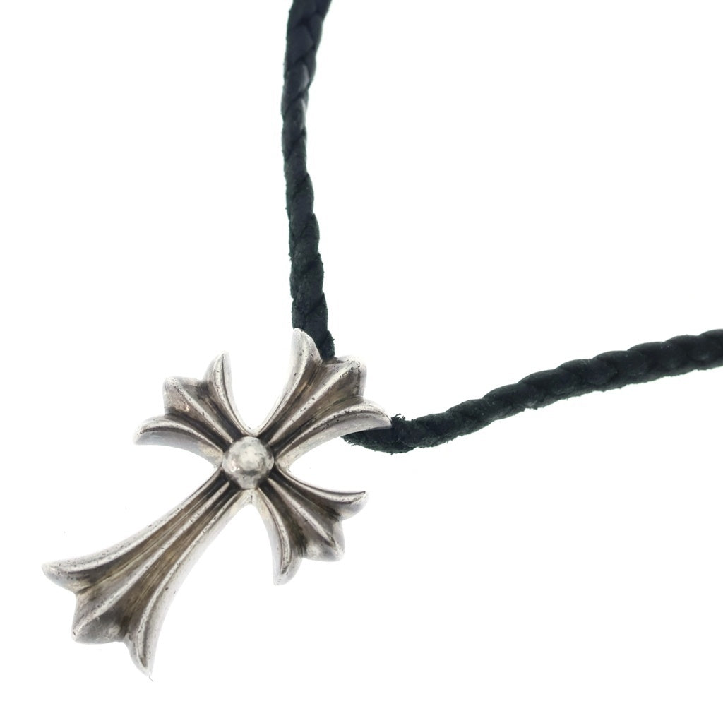 CHROME HEARTS(クロムハーツ) CH CRS SMLスモールCHクロス BC ボロチップブレイド ネックレス シルバー BCA220
