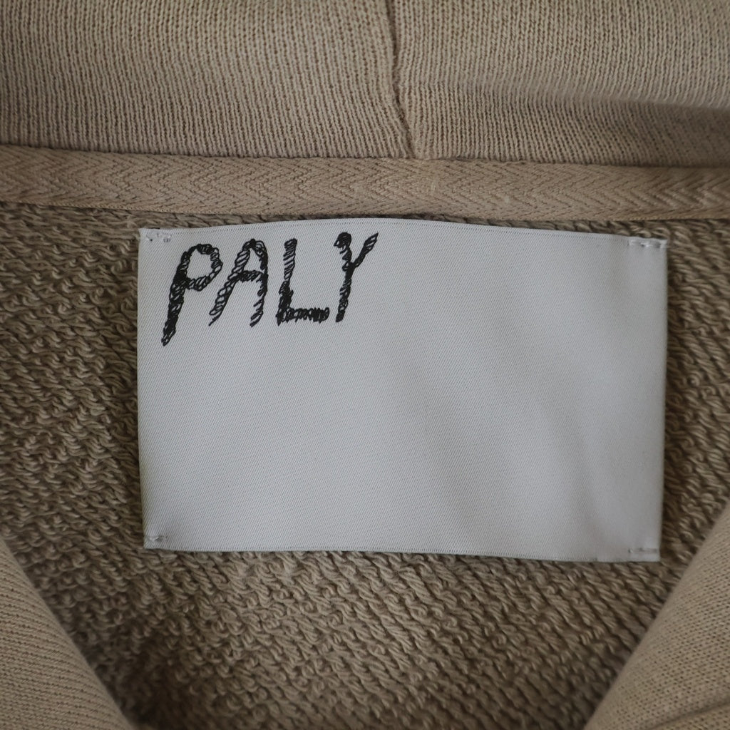 Paly Hollywood(パリーハリウッド) CONFESSIONS HOODIE BROWN ダメージ加工プルオーバーパーカー フーディー ベージュ