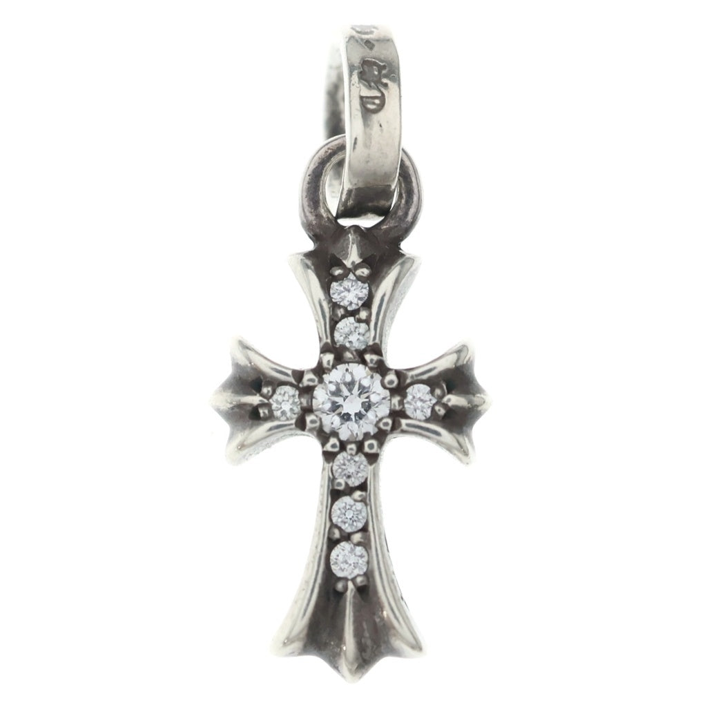 CHROME HEARTS(クロムハーツ) CRS BBYFAT P DMND ベイビーファットクロス PAVEダイヤ ペンダントトップ シルバーBCA234