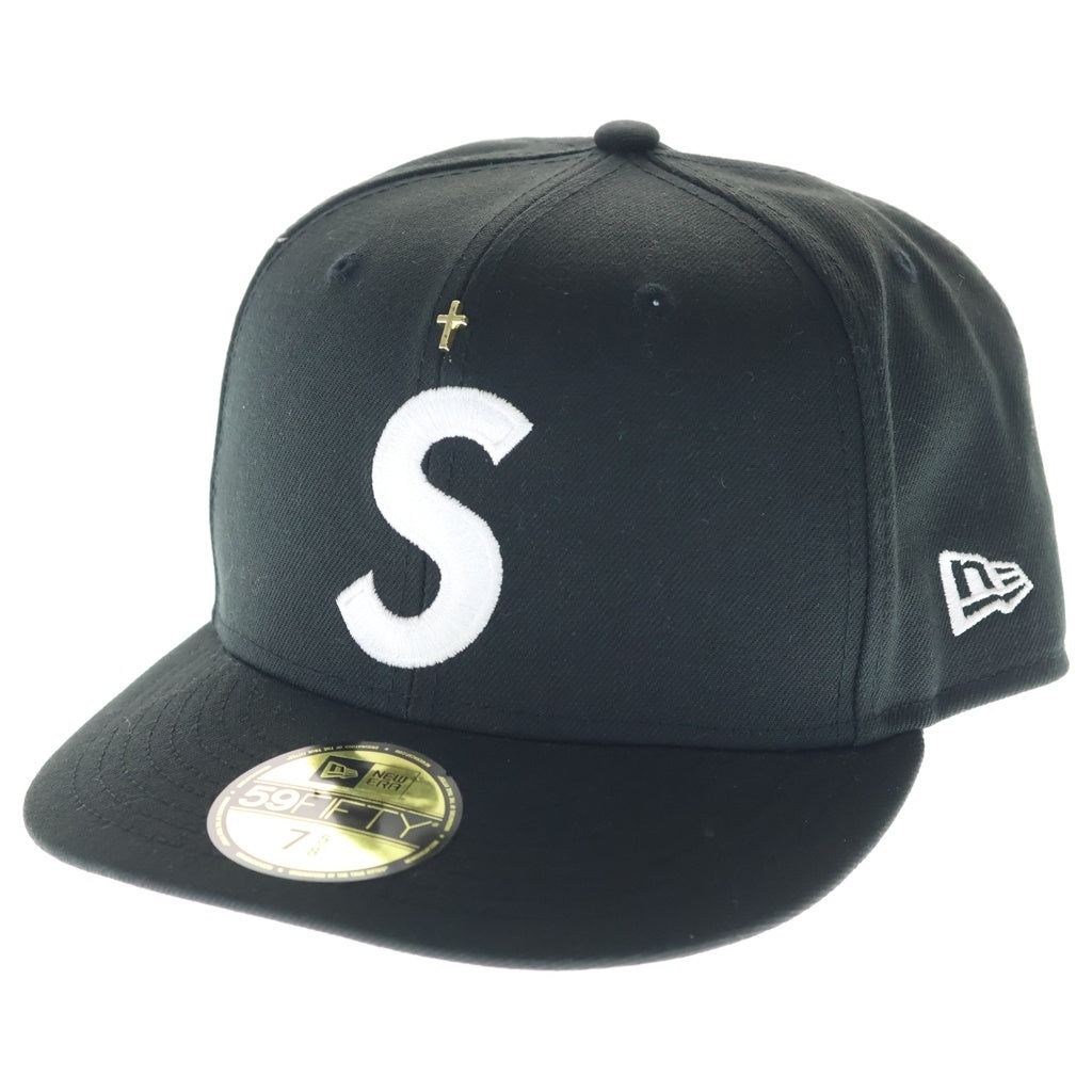 SUPREME(シュプリーム) 24SS ×New Era Gold Cross S Logo ゴールドクロス エスロゴ キャップ ブラック