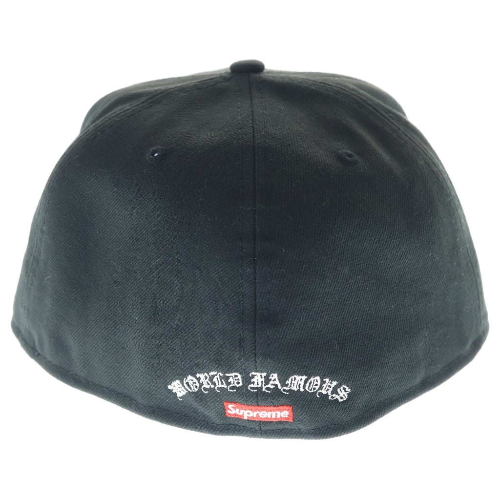 SUPREME(シュプリーム) 24SS ×New Era Gold Cross S Logo ゴールドクロス エスロゴ キャップ ブラック