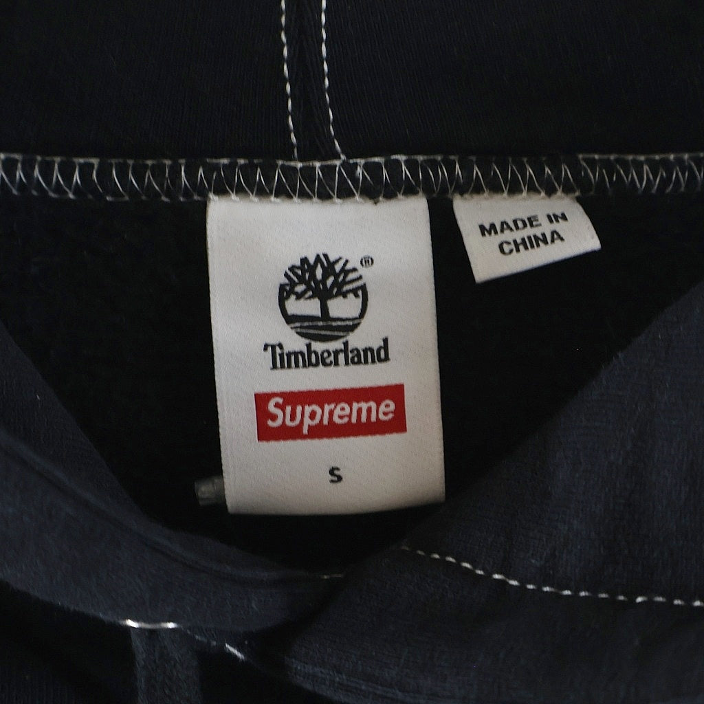 SUPREME(シュプリーム) 23SS×Timberland Hooded Sweatshirt ティンバーランド フーデッド スウェットシャツ プルオーバーパーカー ブラック
