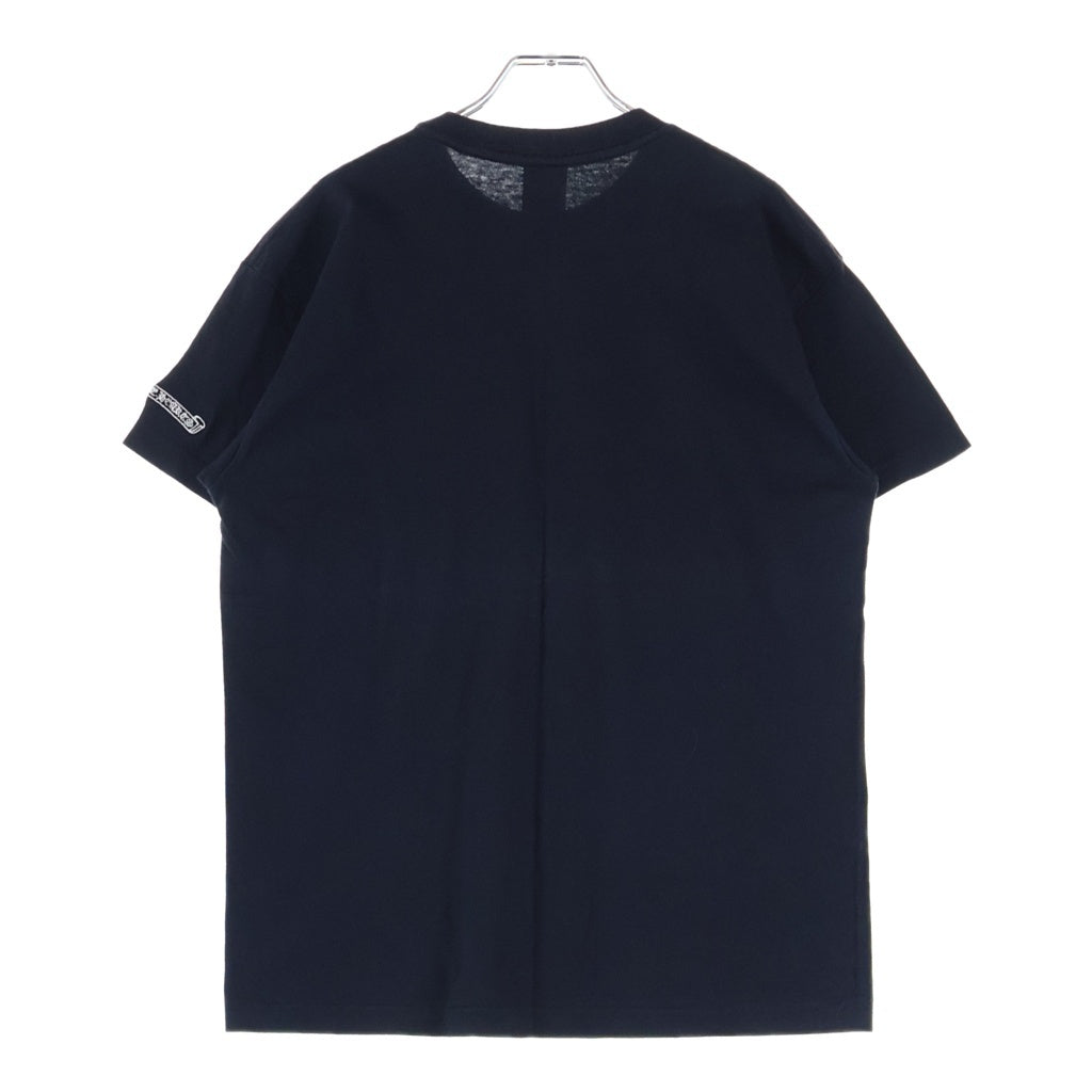 CHROME HEARTS(クロムハーツ) OLD Horseshoe Tee オールドモデル ホースシュー刺繍ポケット クルーネック半袖Tシャツカットソー ブラック