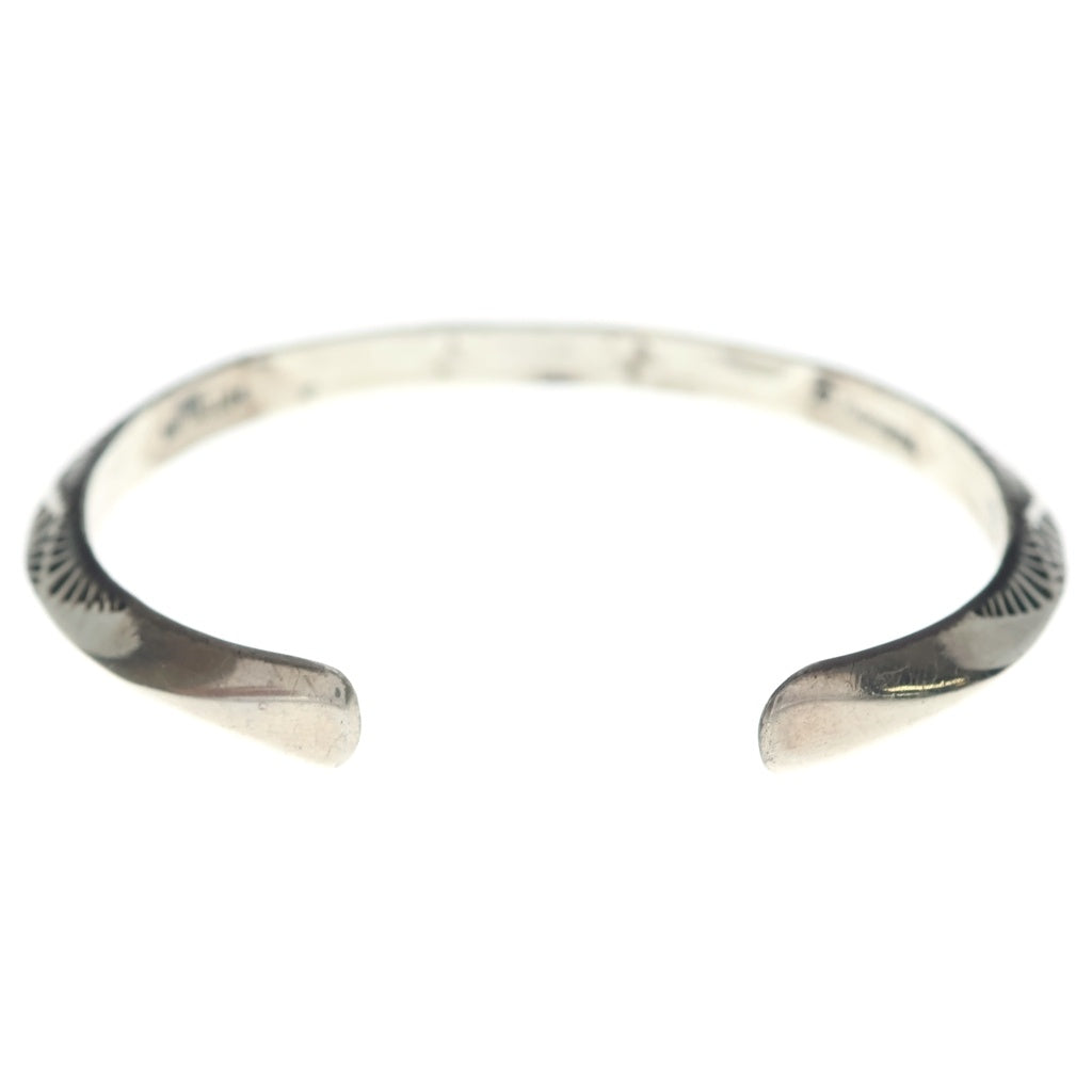 INDIAN JEWELRY(インディアンジュエリー) NAVAJO Geneva Ramone ナバホ族 ジェネバ ラモーン トライアングルバングル シルバー