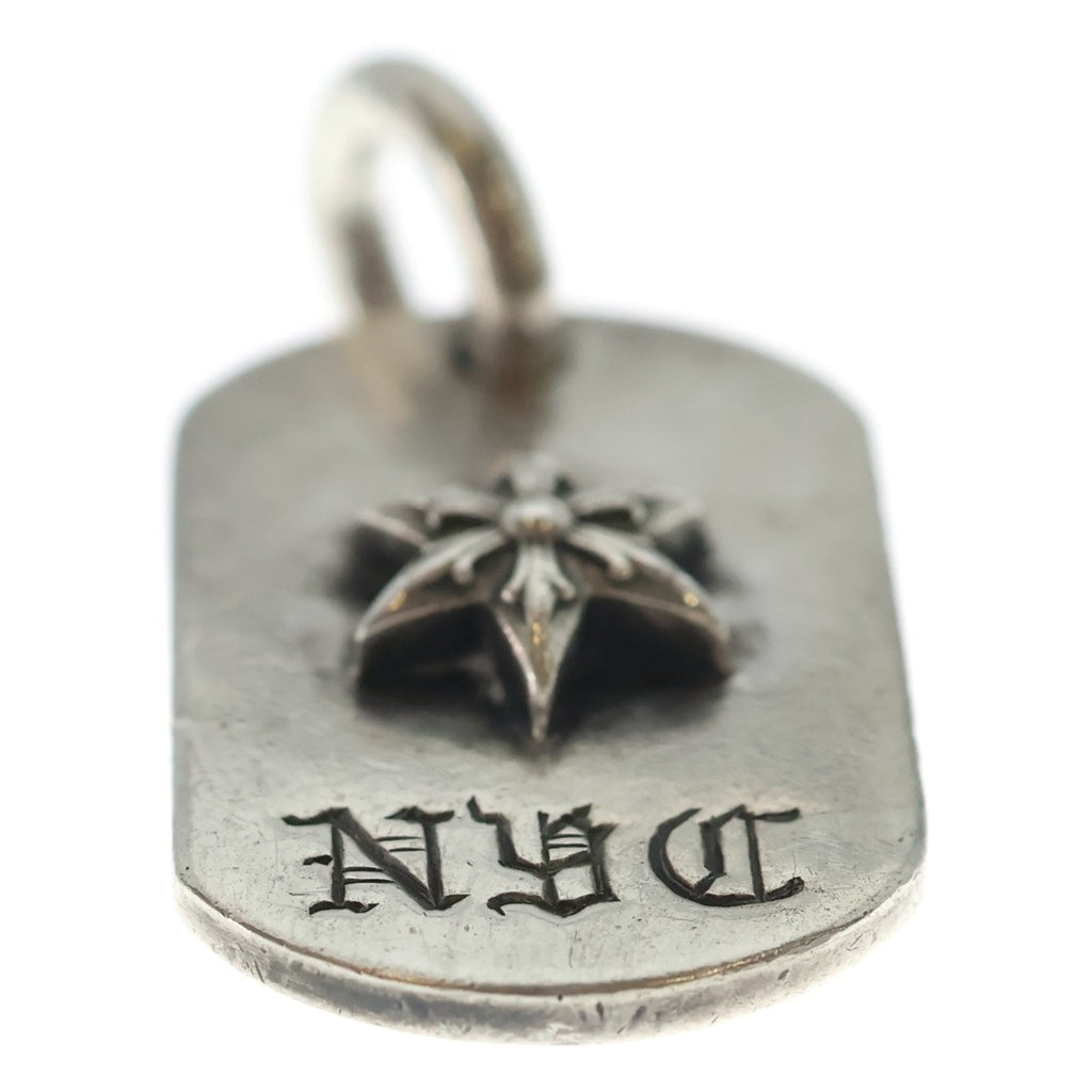 CHROME HEARTS(クロムハーツ) RAISED STAR DOGTAG NYC限定 レイズドスター ドッグタグ ペンダントトップ シルバー