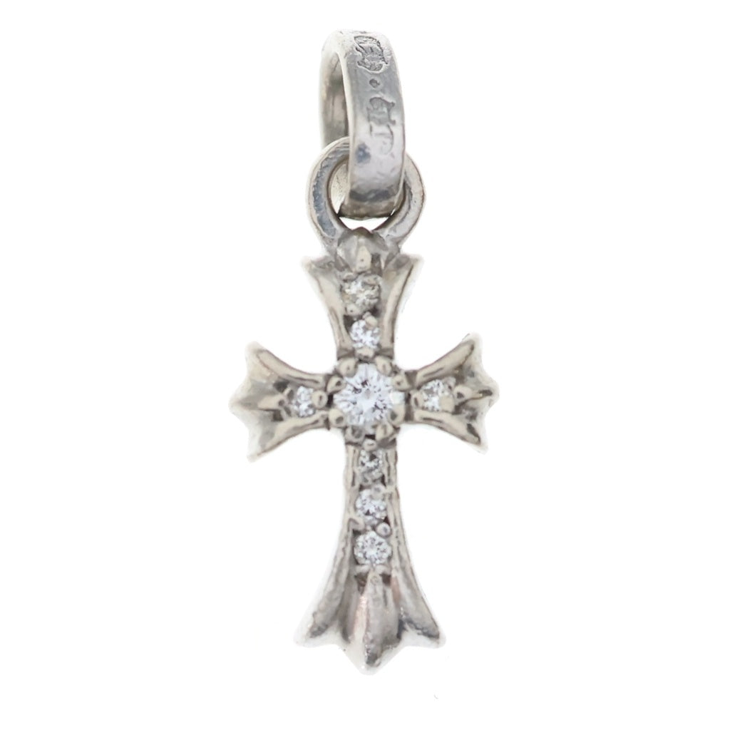CHROME HEARTS(クロムハーツ) 18KWG CRS BBYFAT P/DIA ベイビー