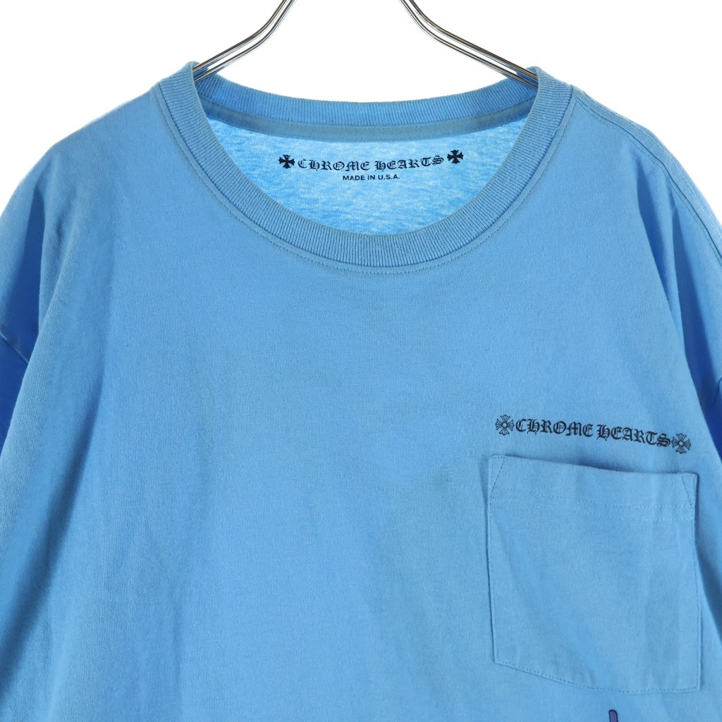 CHROME HEARTS(クロムハーツ) PPO BRAIN NEW LS MATTY BOYブレインニュープリント クルーネックロングスリーブTシャツ ライトブルー